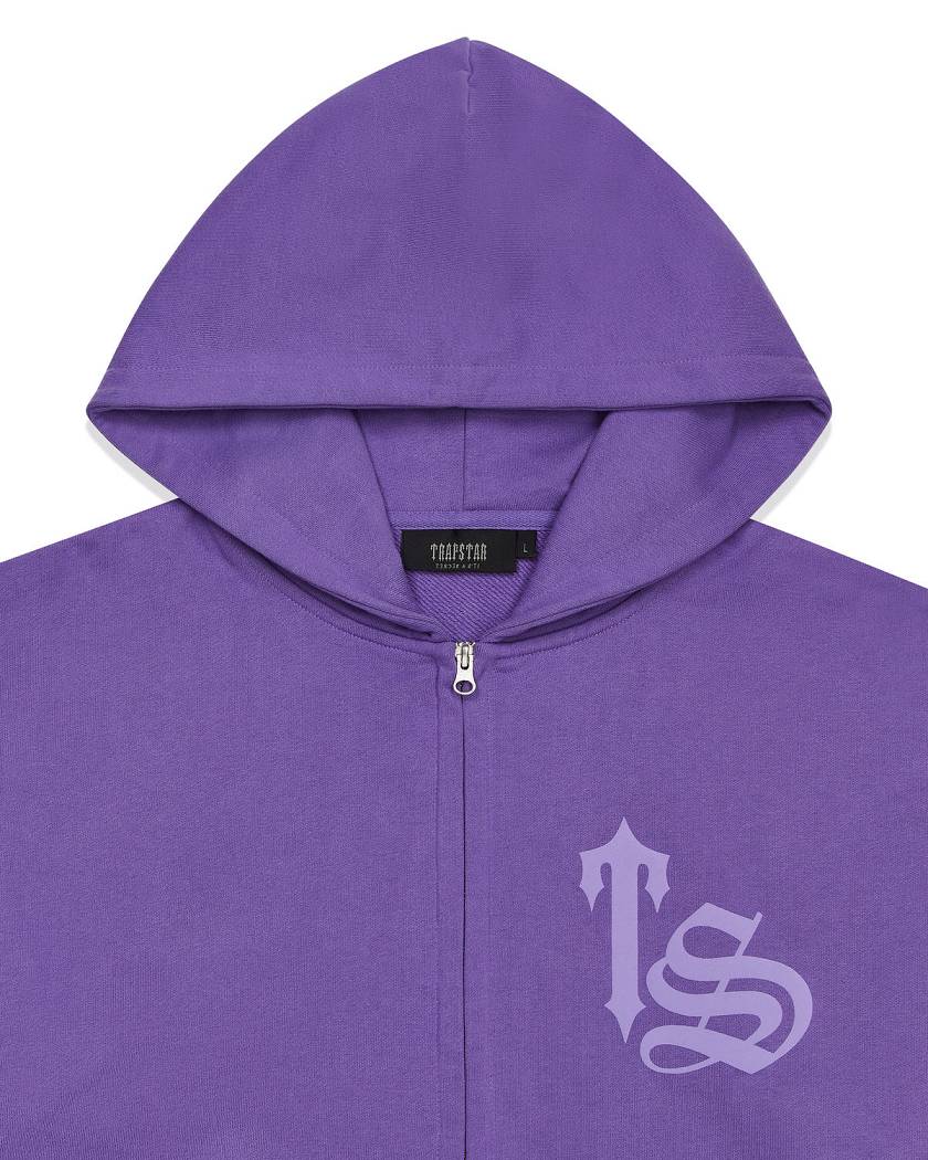 Trapstar Script Hoodie Purple | TS-65345