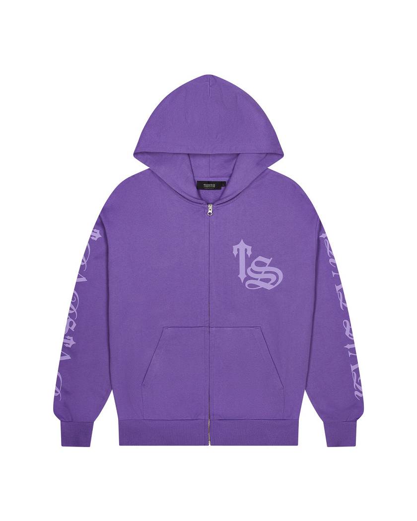 Trapstar Script Hoodie Purple | TS-65345
