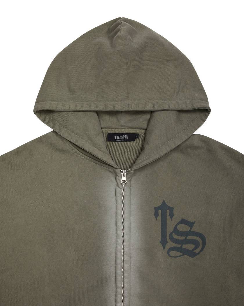 Trapstar Script Spray Tracksuit Grey | TS-65400