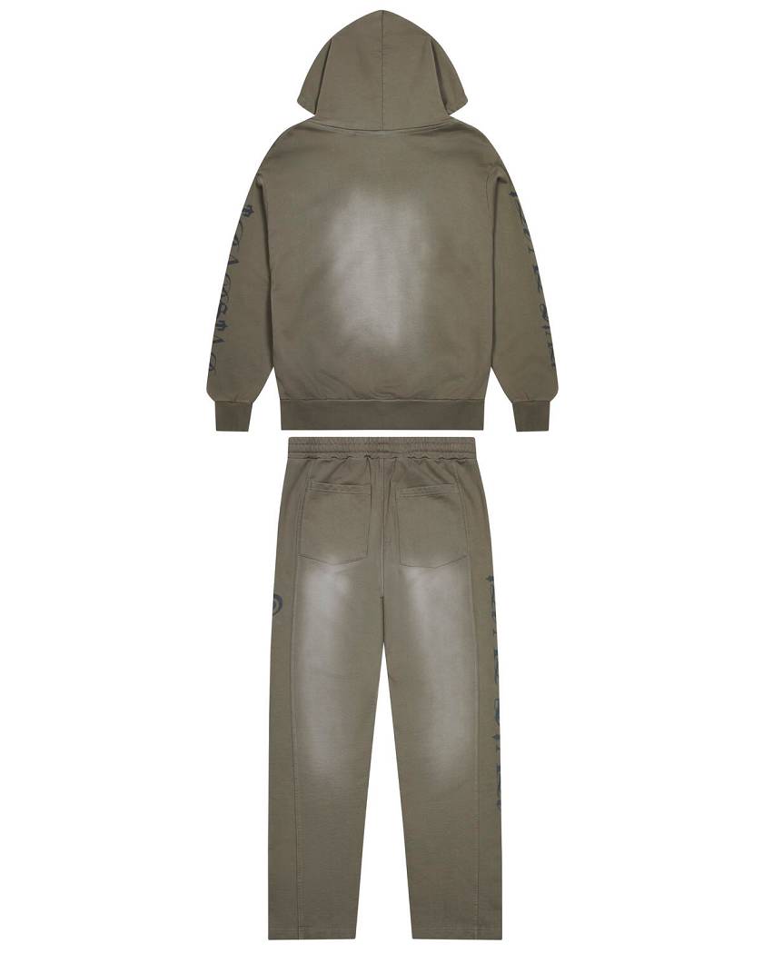 Trapstar Script Spray Tracksuit Grey | TS-65400