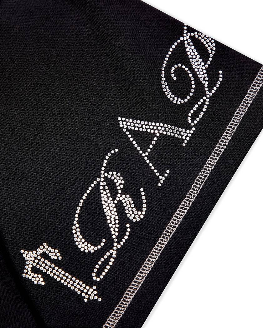 Trapstar Script Tee 2.0 Black/ Diamanté | TS-65247