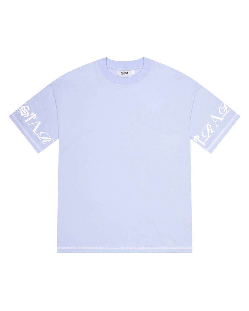 Trapstar Script Tee Cashmere Blue | TS-65249