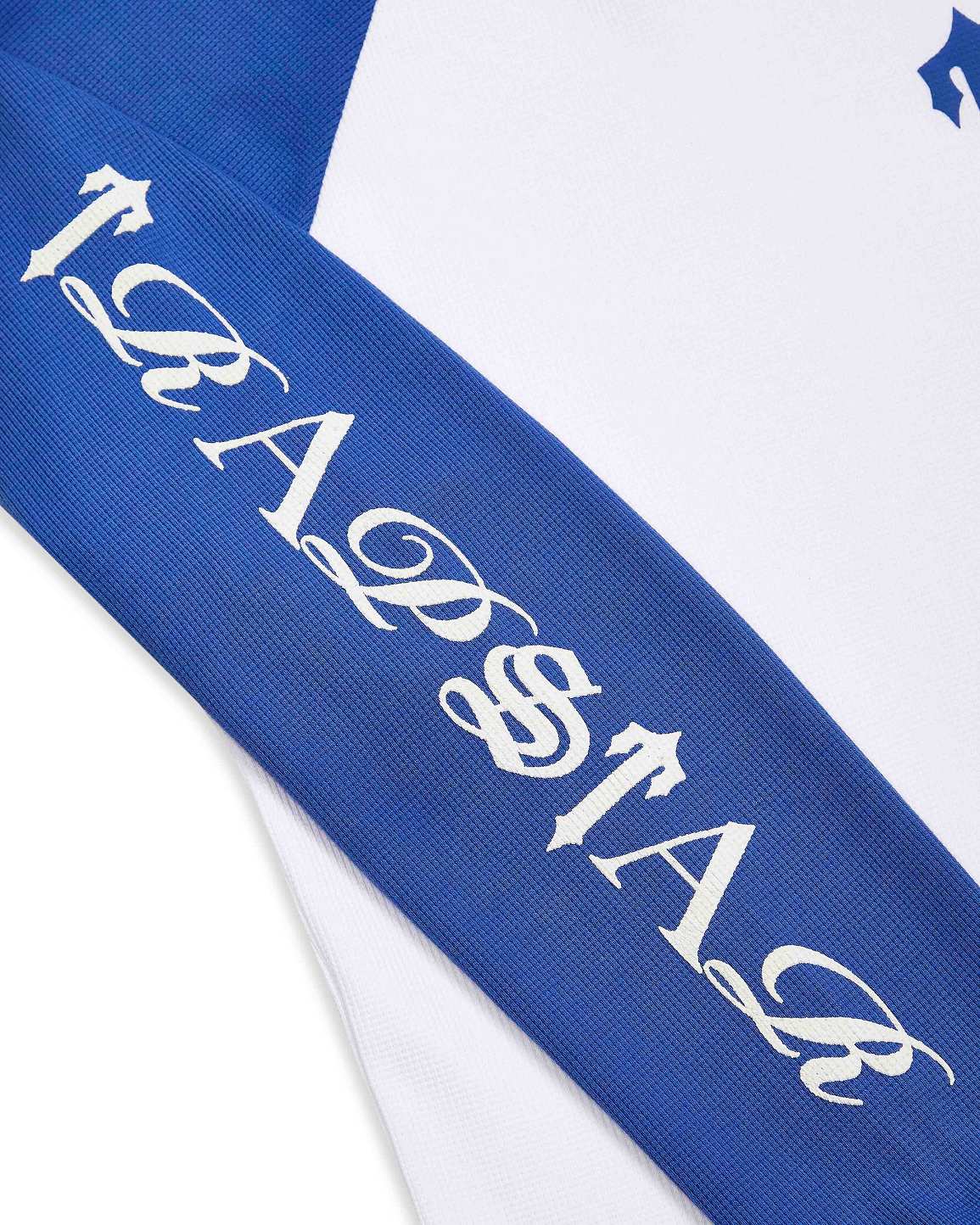 Trapstar Script Waffle LS Top White | TS-65369