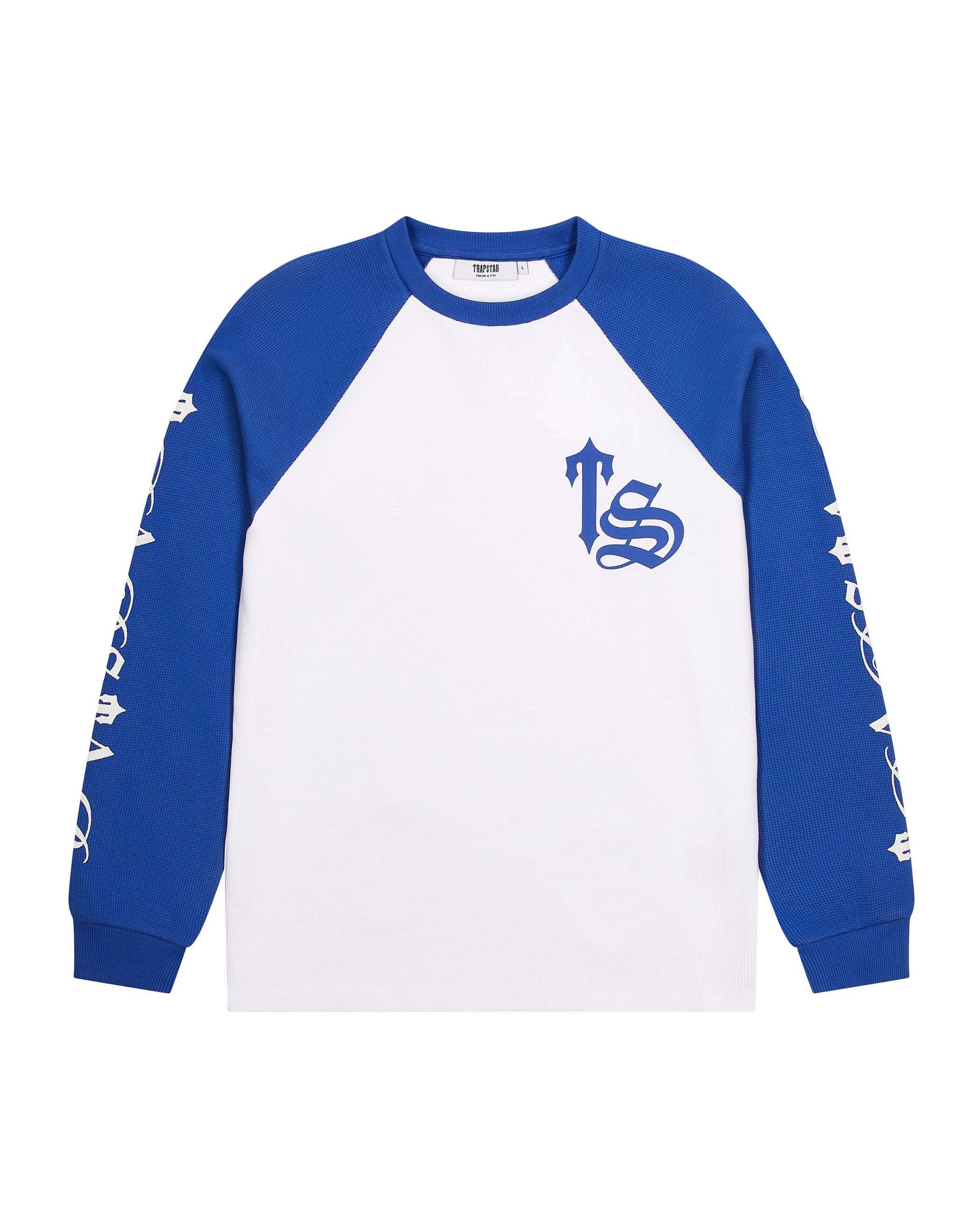 Trapstar Script Waffle LS Top White | TS-65369