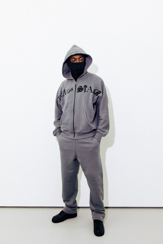 Trapstar Script Zip Grey | TS-64869