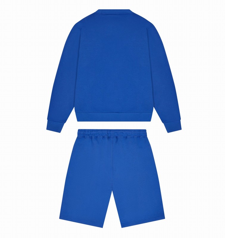 Trapstar Shooters Chenille Crewneck Blue | TS-64905