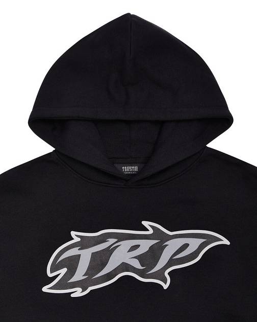 Trapstar TRP Flame Tracksuit Black | TS-65402