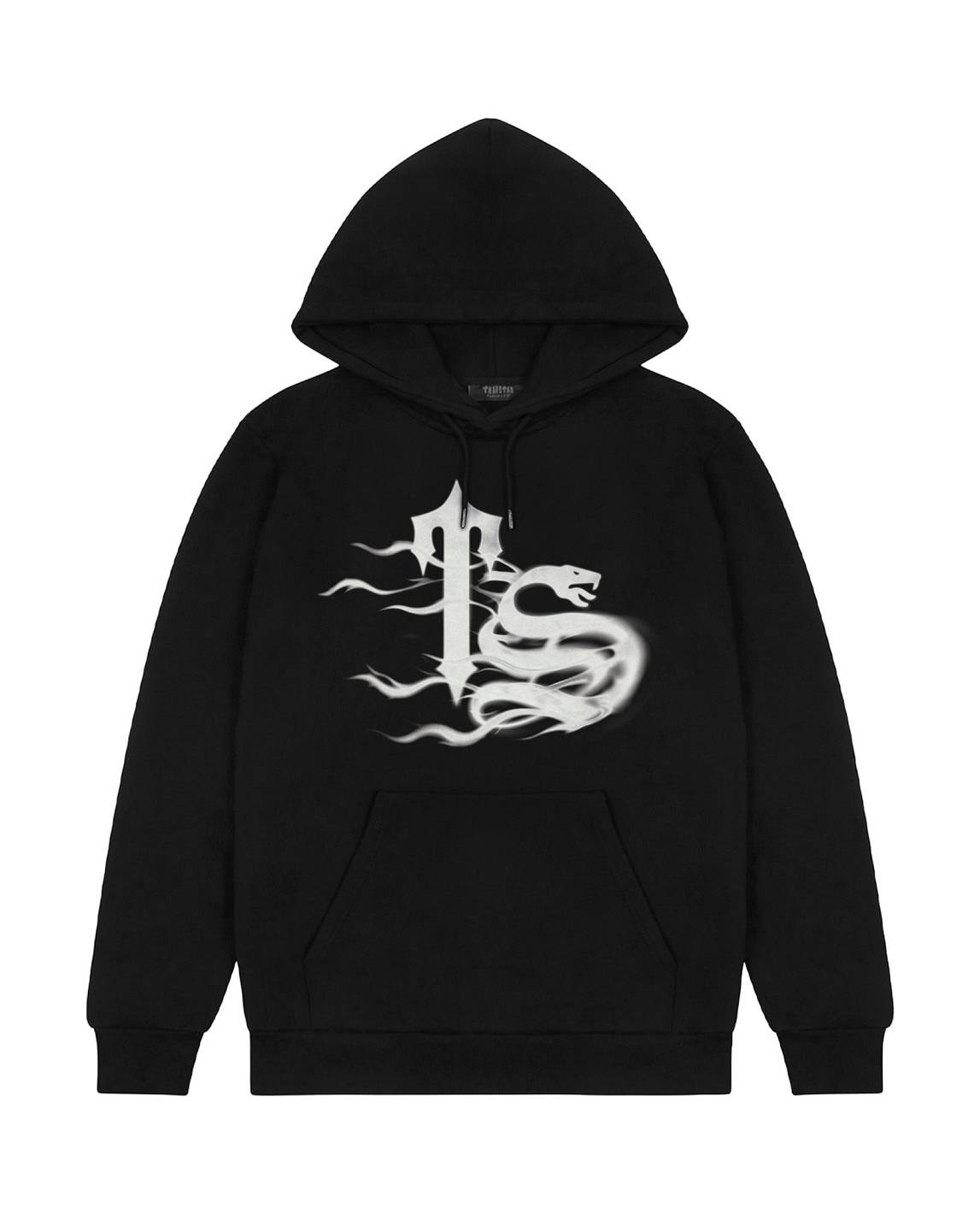 Trapstar TS Flame Print Hoodie Black | TS-65340
