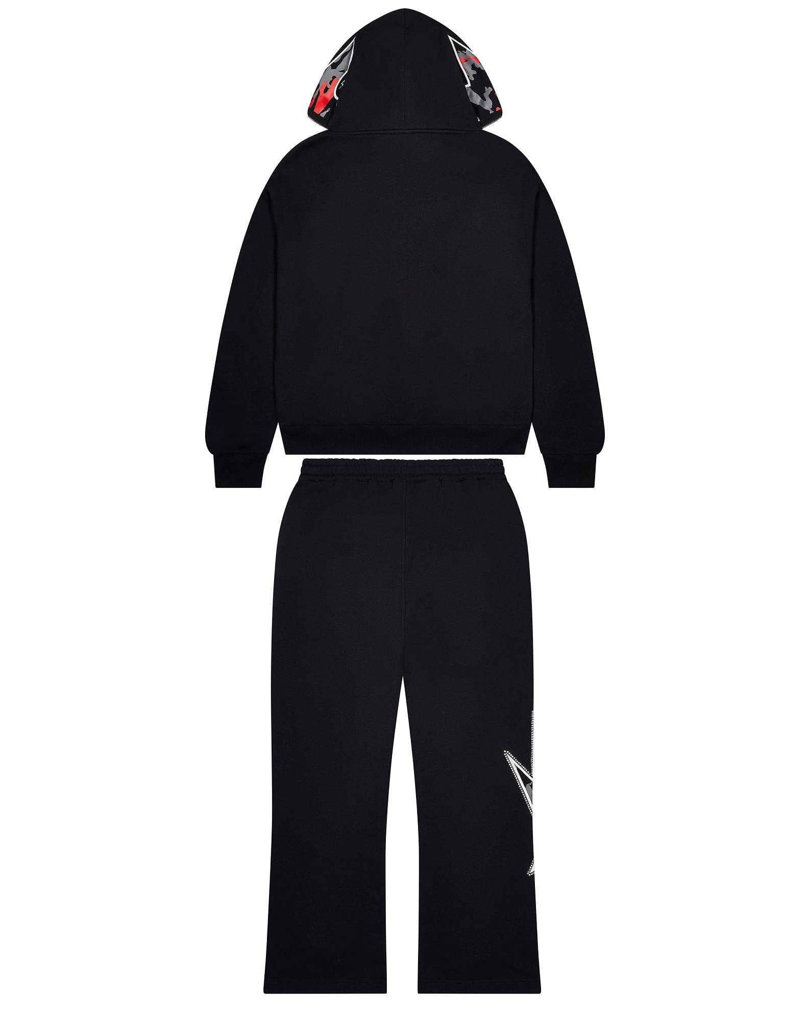 Trapstar TS Star Camo Hoodie Black | TS-65342