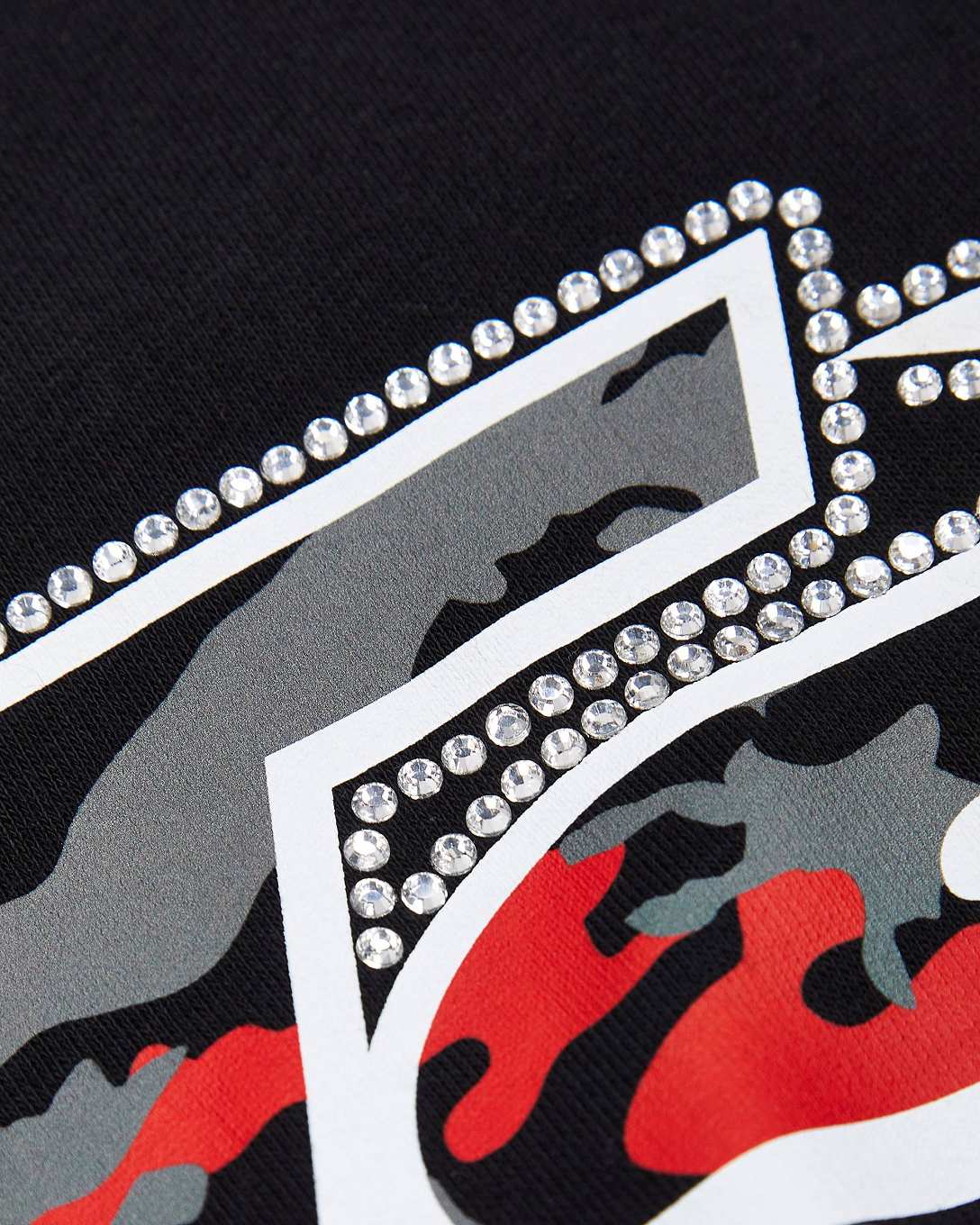 Trapstar TS Star Camo Hoodie Black | TS-65393