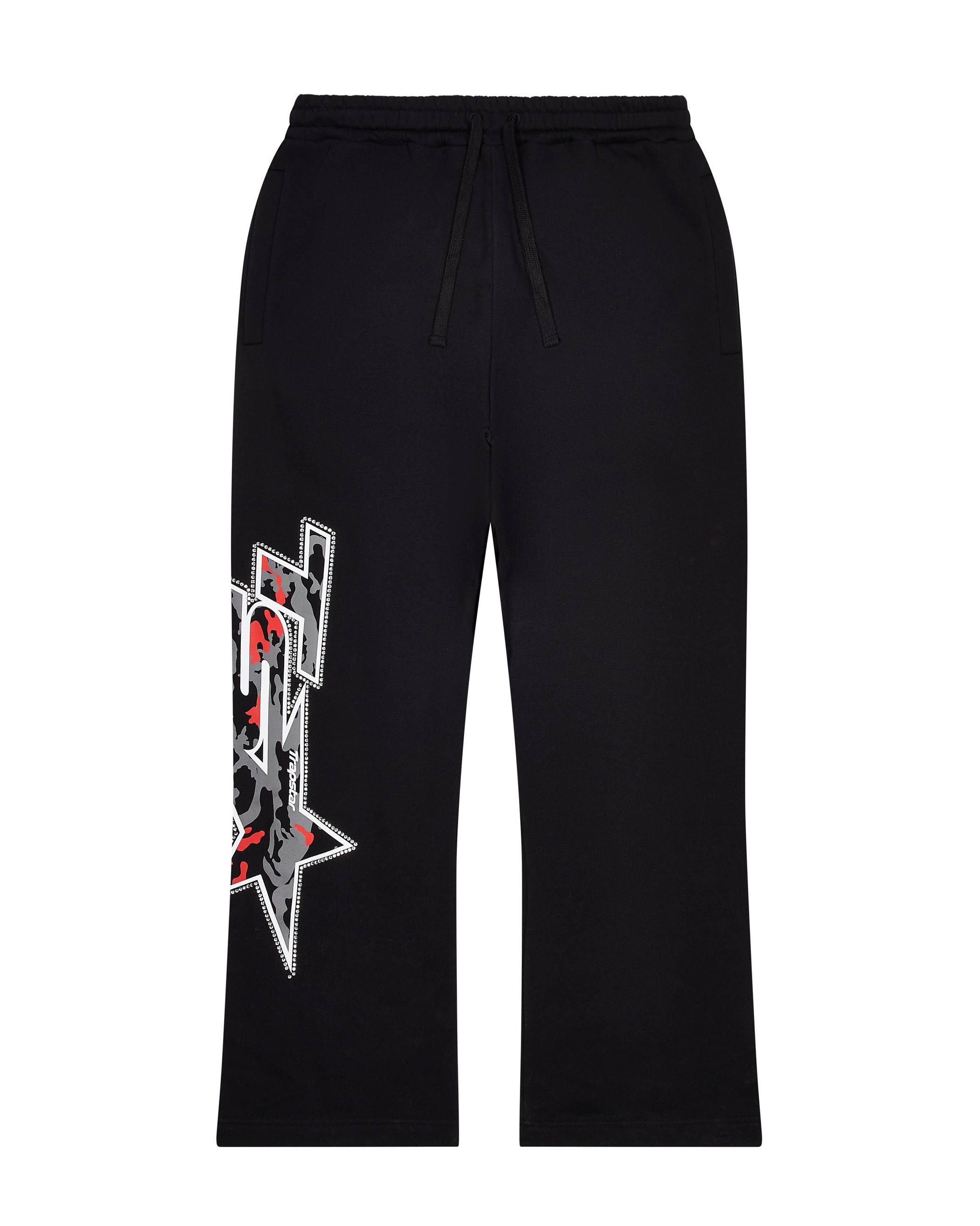 Trapstar TS Star Camo Jogger Black | TS-65322