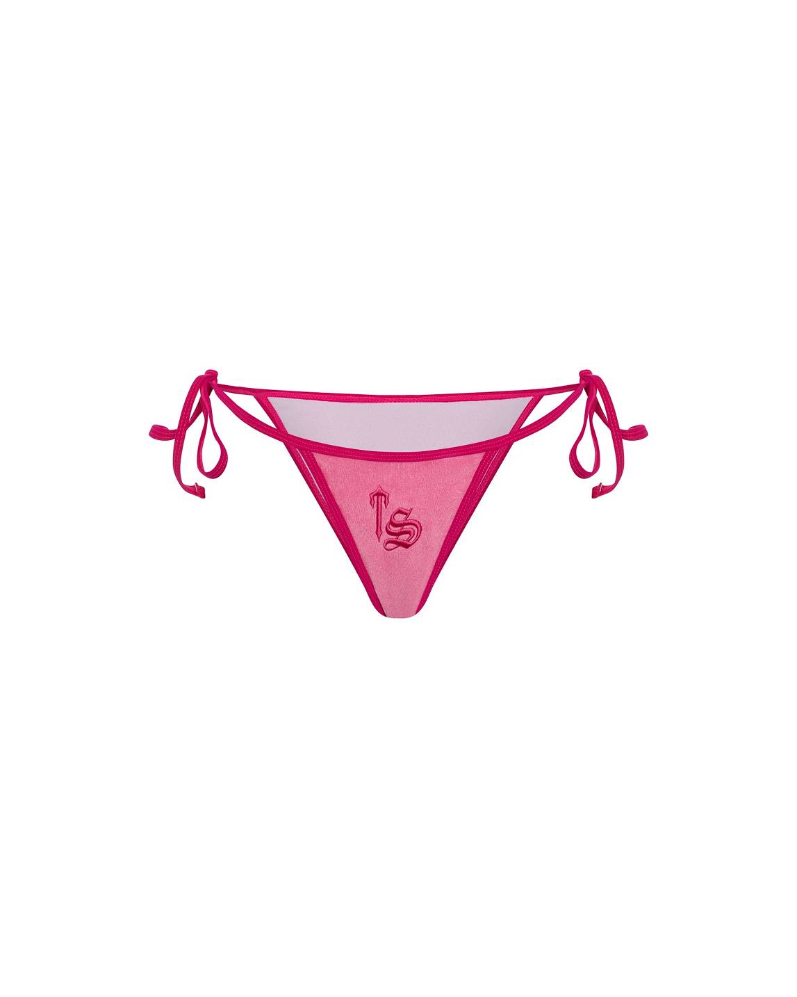 Trapstar Terry Script Bikini Bottoms Pink | TS-65090