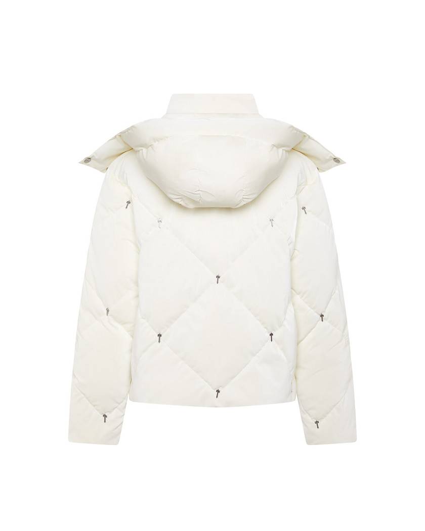 Trapstar Women’s Chesterfield Irongate T Puffer Off White | TS-65163