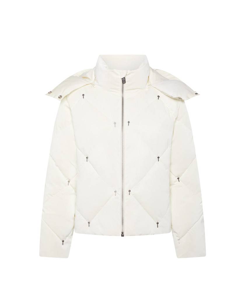 Trapstar Women’s Chesterfield Irongate T Puffer Off White | TS-65163