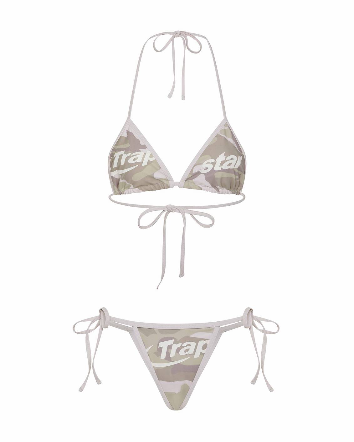 Trapstar Womens Hyperdrive Bikini Top Desert Camo | TS-65097