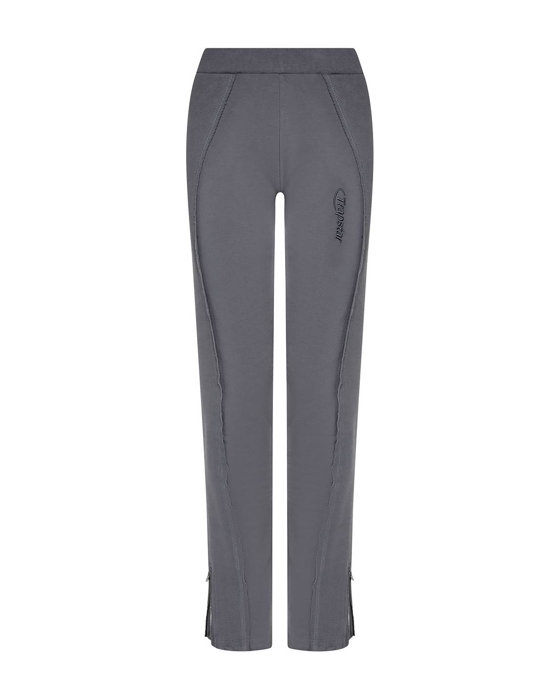 Trapstar Womens Hyperdrive Rib Panel Track Bottoms Black | TS-65157
