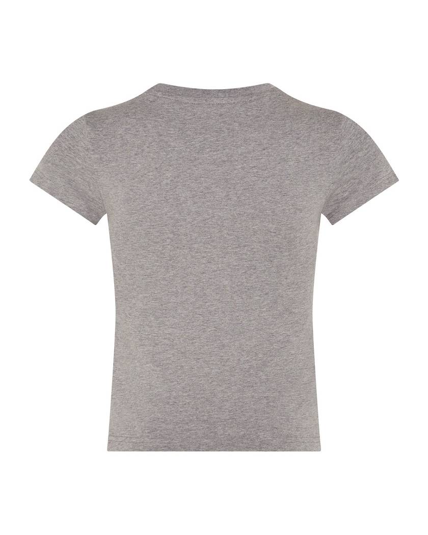 Trapstar Women’s TS-Star Applique Baby Tee Grey | TS-65130