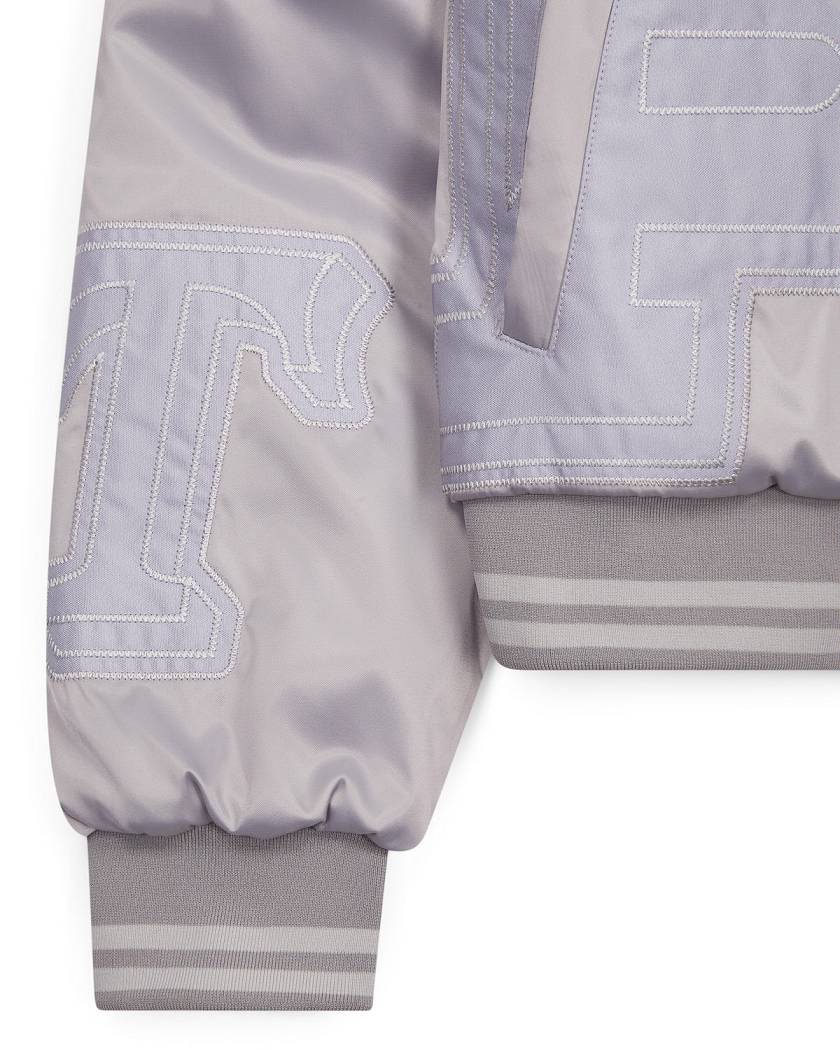 Trapstar Women’s Wildcard Stadium Jacket Silver | TS-65164