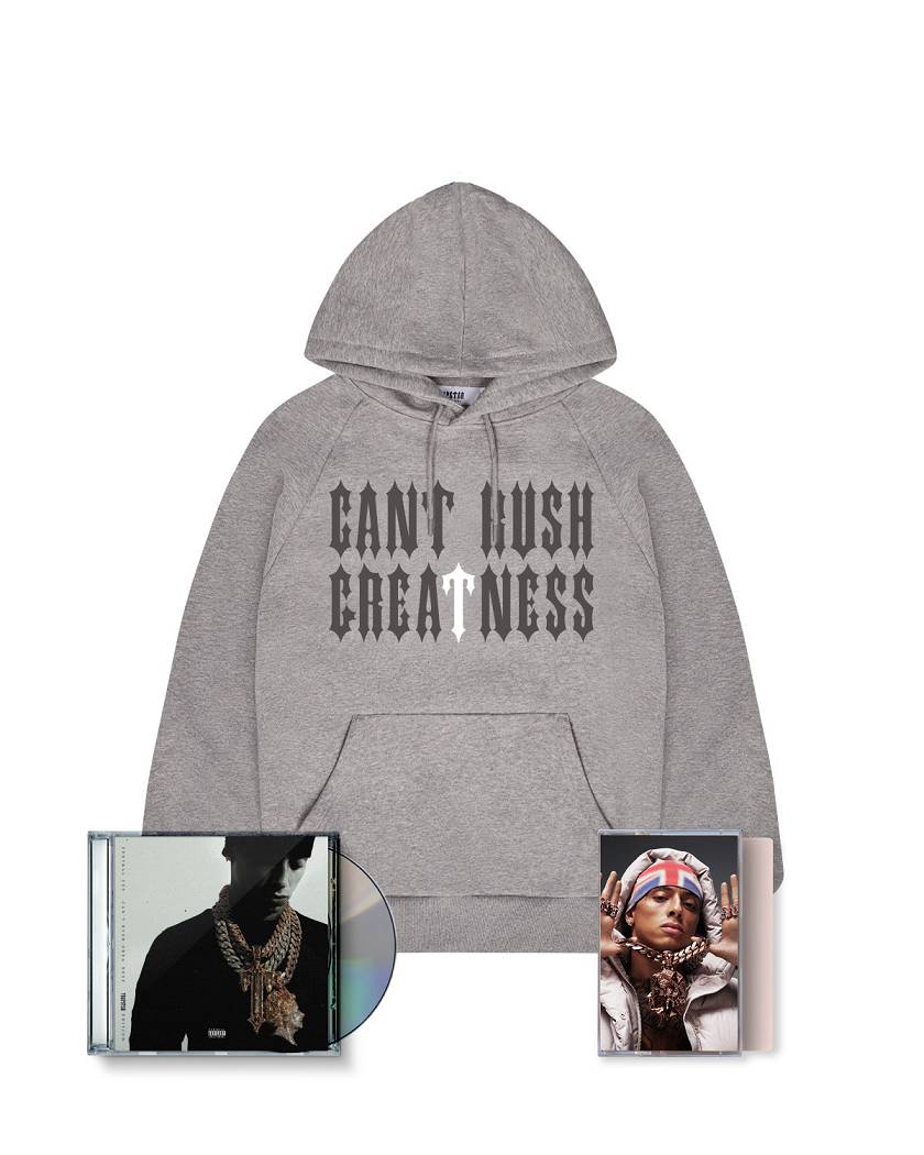 Trapstar x Central Cee Hoodie CD & Cassette Bundle Grey | TS-65347