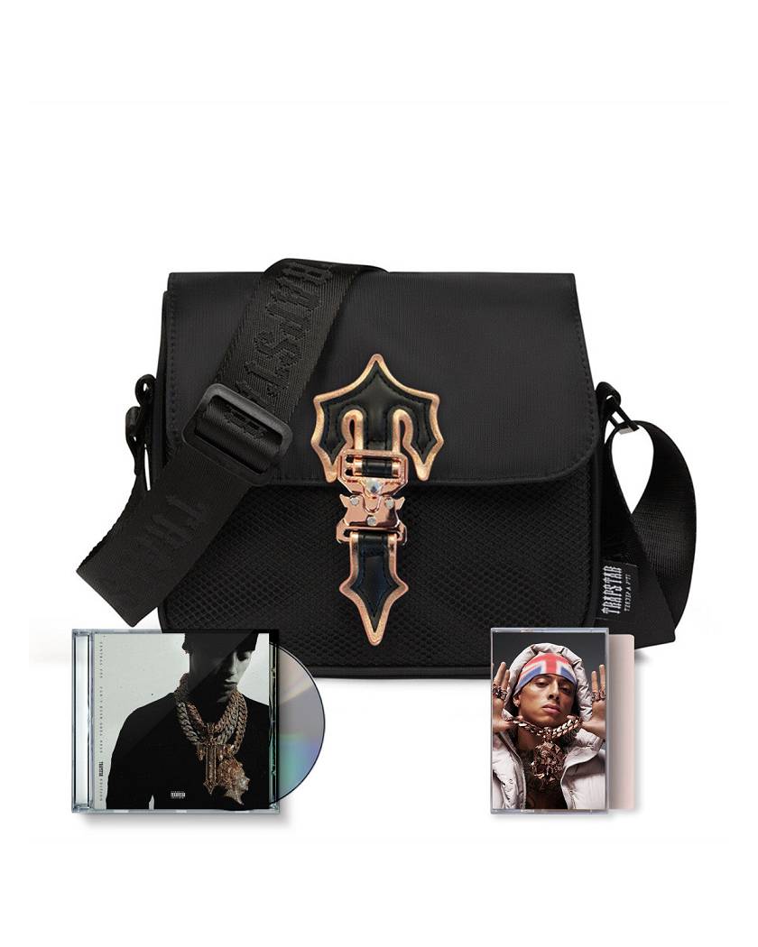 Trapstar x Central Cee T Bag CD & Cassette bundles Black | TS-65165