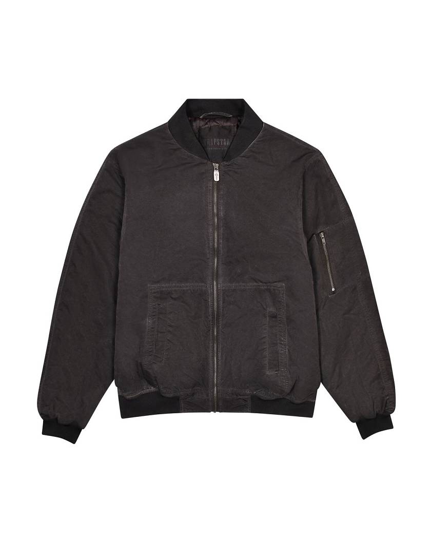 Trapstar x Ed Hardy Bomber- Black Black | TS-65455