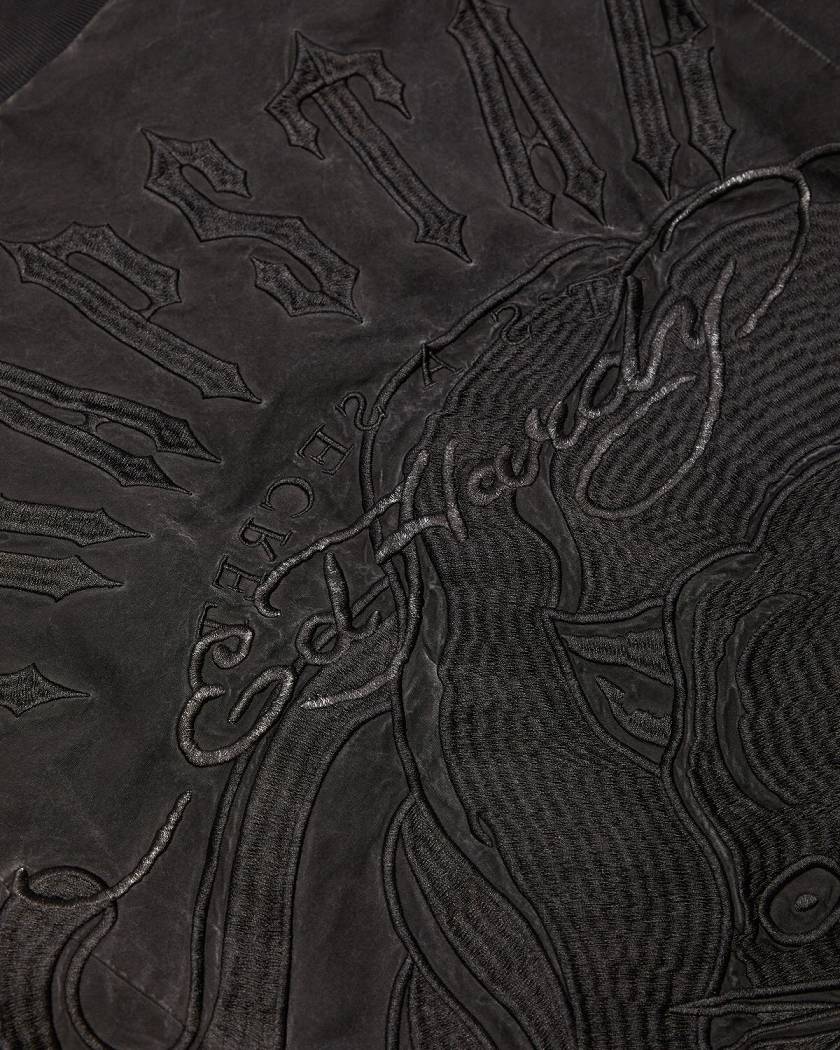 Trapstar x Ed Hardy Bomber- Black Black | TS-65455