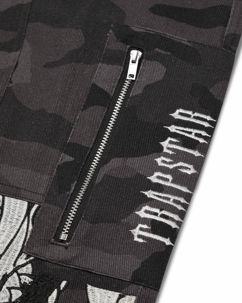 Trapstar x Ed Hardy Cargos Black Camo | TS-65319