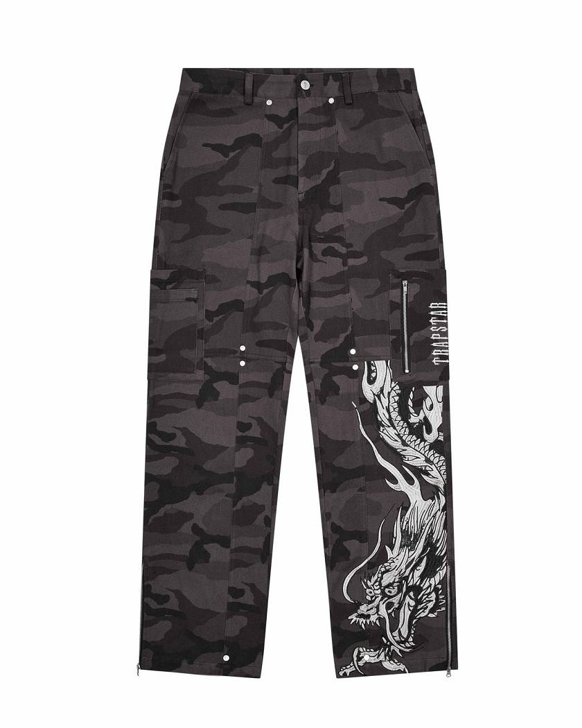 Trapstar x Ed Hardy Cargos Black Camo | TS-65319