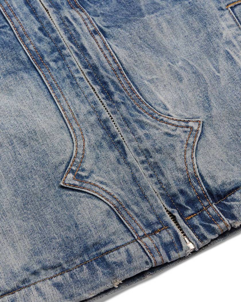 Trapstar x Ed Hardy Denim Jacket Blue | TS-65458
