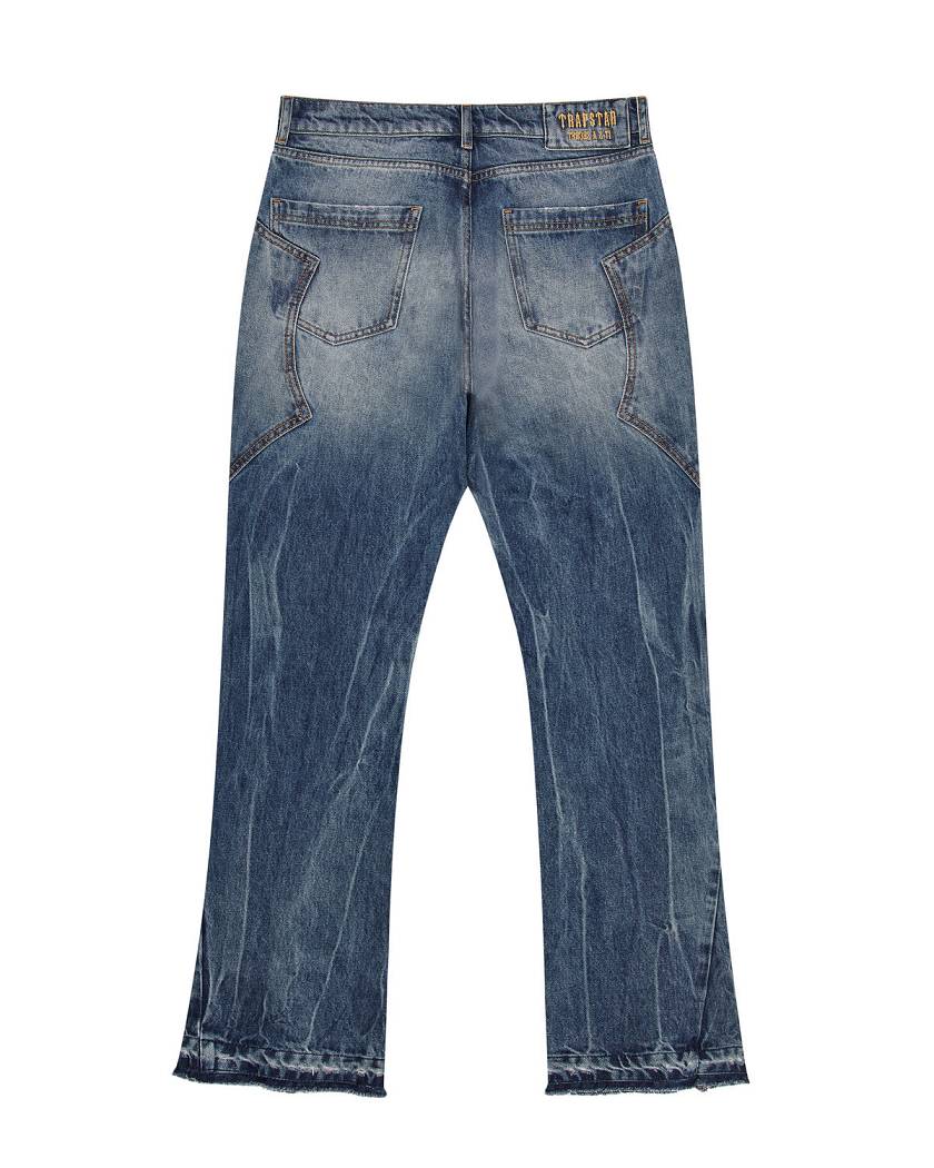 Trapstar x Ed Hardy Denim Jeans Blue | TS-65318