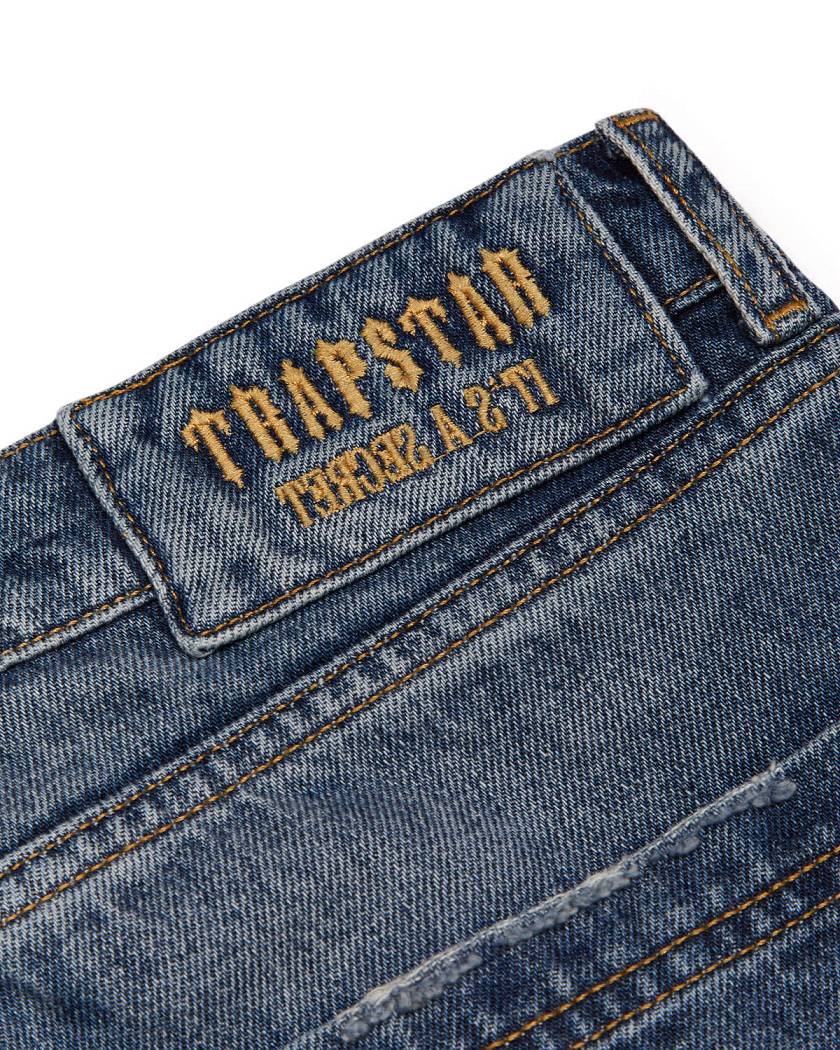 Trapstar x Ed Hardy Denim Jeans Blue | TS-65318