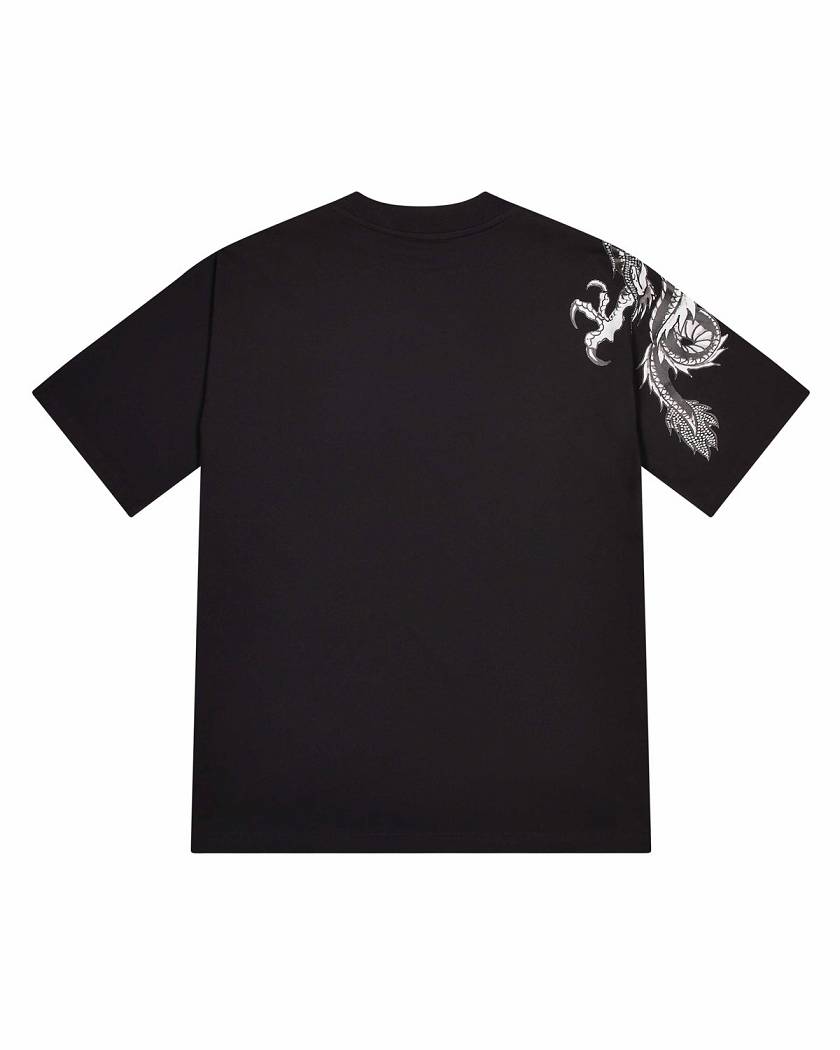 Trapstar x Ed Hardy Dragon Tee with Diamanté Black | TS-65231