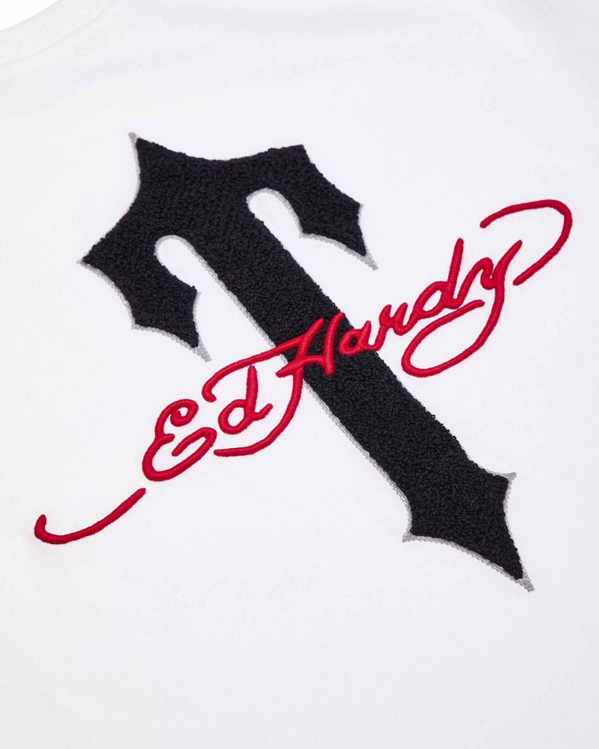 Trapstar x Ed Hardy Ironagte T Tee White | TS-65236