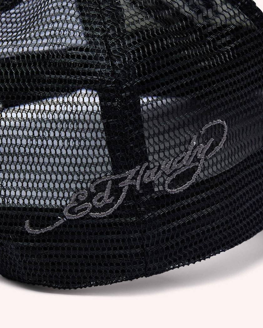 Trapstar x Ed Hardy Irongate Arch Cap Black | TS-65078
