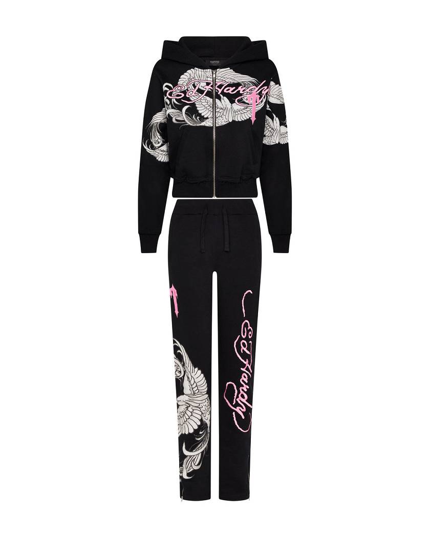 Trapstar x Ed Hardy Jogger Black | TS-65110