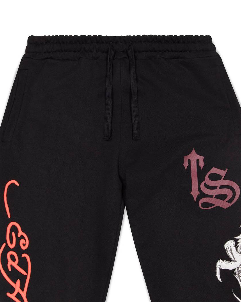 Trapstar x Ed Hardy Script Jogger Black | TS-65405