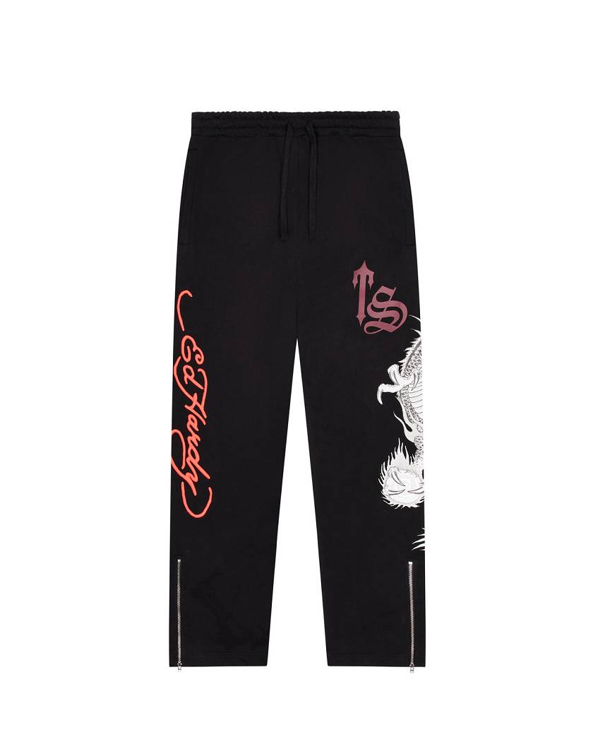 Trapstar x Ed Hardy Script Jogger Black | TS-65405