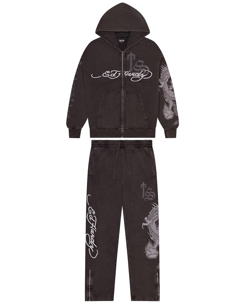 Trapstar x Ed Hardy Script Jogger Grey | TS-65328