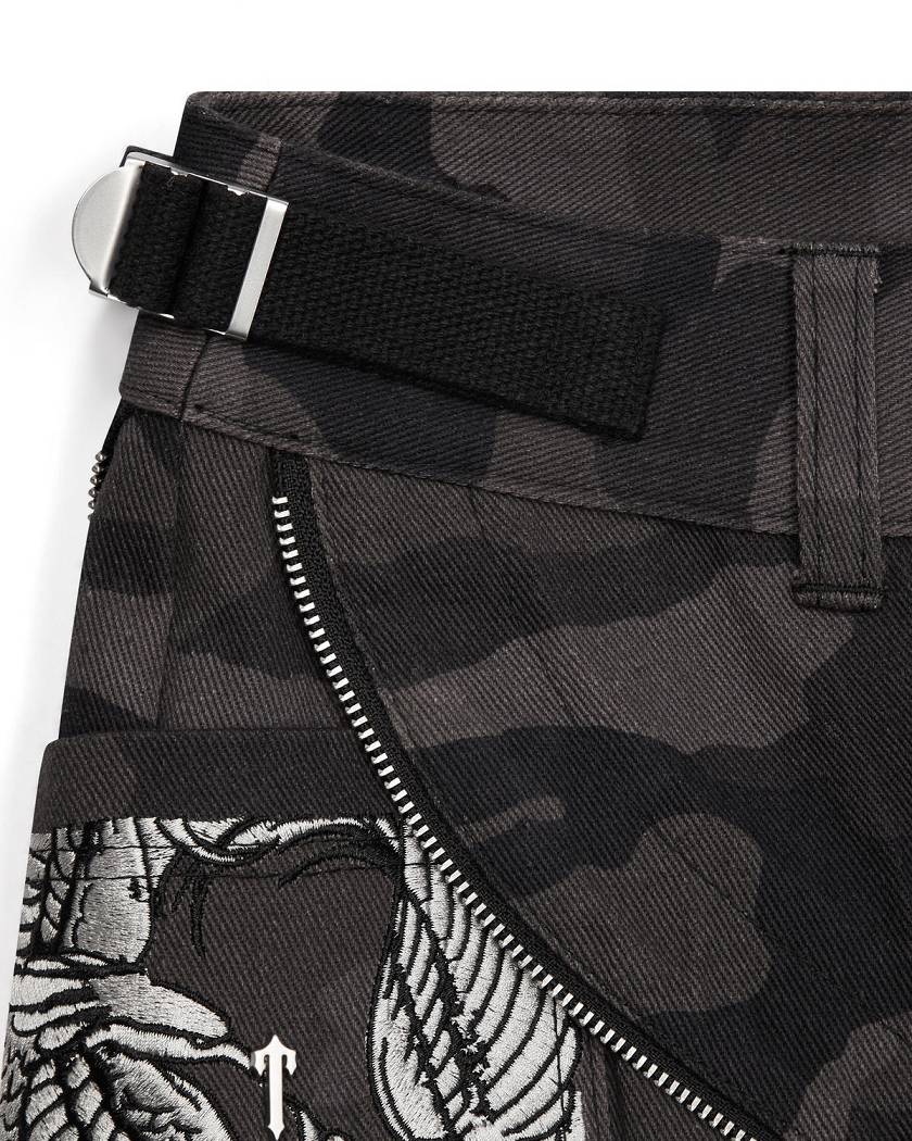 Trapstar x Ed Hardy Skirt Black Camo | TS-65100