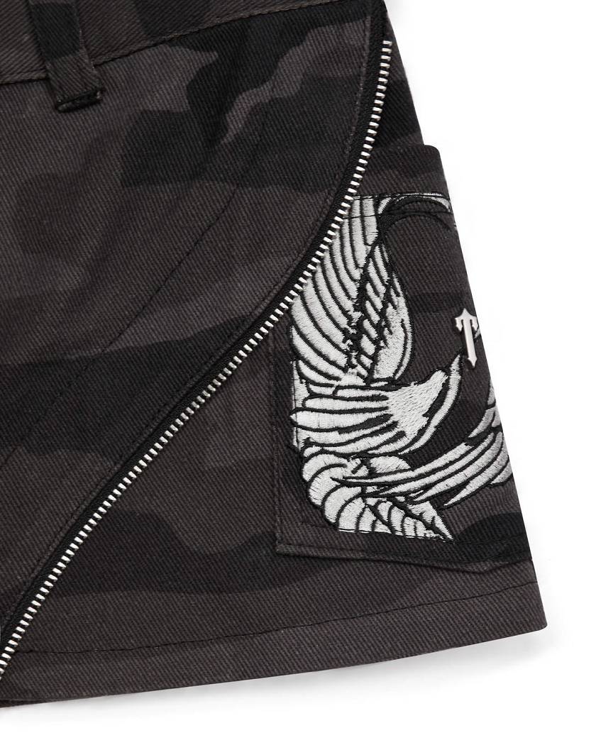 Trapstar x Ed Hardy Skirt Black Camo | TS-65100